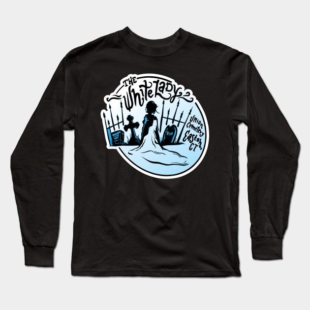 The White Lady of Union Cemetery Long Sleeve T-Shirt by Aint It Scary